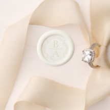 Elegant Monogram Groom and Bride Initial