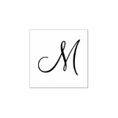 Elegant Monogram Gummistempel (Prägung)