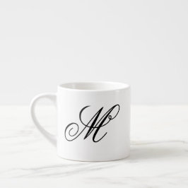 Elegant Monogram Initial Espressotasse