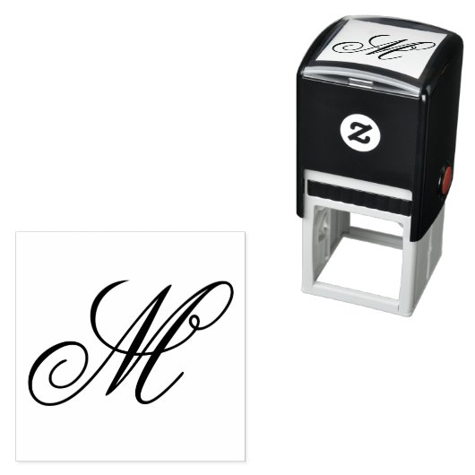 Elegant Monogram Initial Permastempel (Beispiel)
