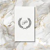 Elegant Monogram Initial Serviette