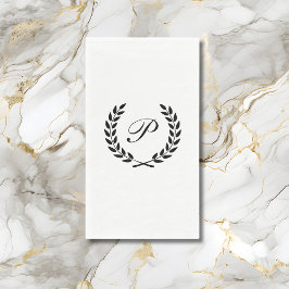 Elegant Monogram Initial Serviette