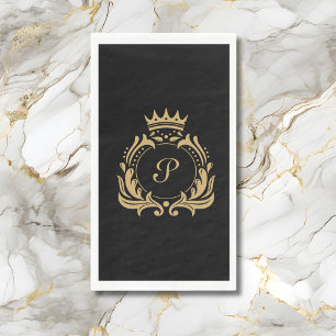 Elegant Monogram Initial Serviette