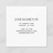 Elegant Monogram Initial Terminkarte (Rückseite)