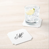 Elegant Monogram Initial Untersetzer (Vor Ort)