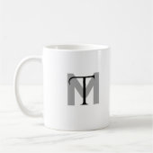 Elegant Monogram Kaffeetasse (Links)