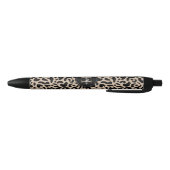 Elegant Monogram Leopard Print Kugelschreiber (Unterseite)