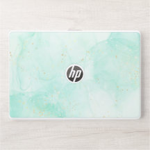 Elegant monogram marble stone Laptop skin
