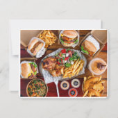 Elegant Monogram | Minimal Modern Photo Design Mitteilungskarte (Rückseite)