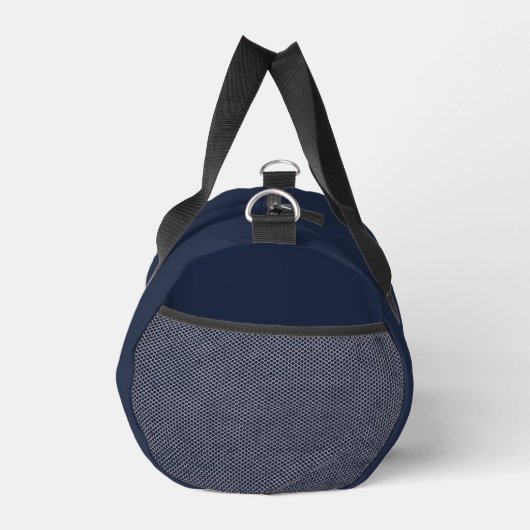 Elegant Monogram Navy Blue Duffle Bag (Rechts)