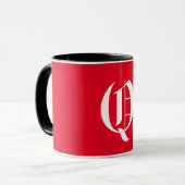 Elegant Monogram Q Tasse (Vorderseite Links)