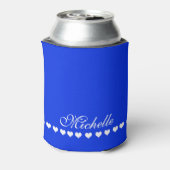 Elegant Monogram Royal Blue Dosenkühler (Kanne Rückseite)