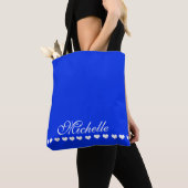Elegant Monogram Royal Blue Tasche (Von Nahem)