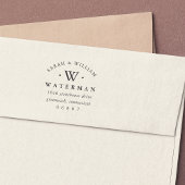 Elegant Monogram | RÜCKSENDEADRESSE Permastempel