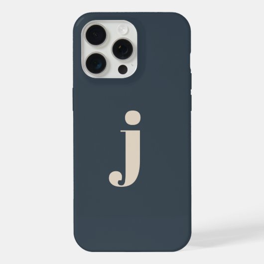 Elegant Monogram Sage Green iPhone Hülle (Rückseite)