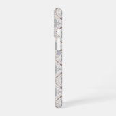 Elegant Monogram Script Name Spanish Tile iPhone 16 Hülle (Linke Seite)