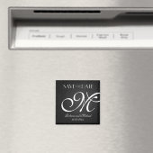 Elegant Monogram speichert die Datumsmagnete Magnet (In Situ (Geschirrspüler))