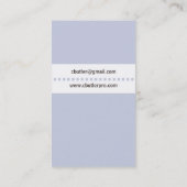 Elegant Monogram Visitenkarte (Rückseite)