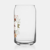 Elegant Monogram Watercolor Fall Wildflower Floral Dosenglas (Links)