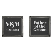 Elegant Monogram Wedding Vater of the Groom