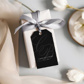 Elegant, Monogramm, Hochzeit Geschenkanhänger