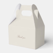 Elegant, Monogramm, Hochzeit Geschenkschachtel (Rückseite)