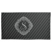 Elegant, Monogramm Kissenbezug (Vorderseite-Links)