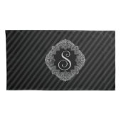 Elegant, Monogramm Kissenbezug (Rückseite-Rechts)