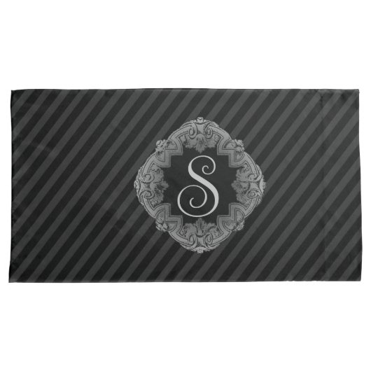 Elegant, Monogramm Kissenbezug (Vorderseite-Rechts)