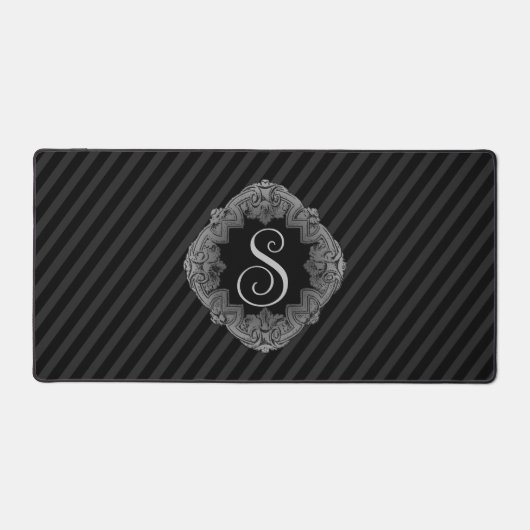 Elegant, Monogramm Schreibtischunterlage (Vorderseite)