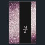 Elegant Monogramm Silber Lila Flyer<br><div class="desc">Ein elegantes und raffiniertes Design mit einem digitalen Bild aus Silber-Lila-Glitzer. Achtung: Bei wird keine echte Folie verwendet,  nur die Farbe deutlich aufgeprägt. Füge deine Daten,  Logo,  Firmendetails und Bilder in Minuten hinzu.</div>