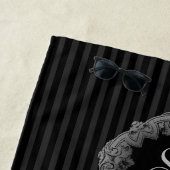 Elegant, Monogramm Strandtuch (Beispiel)
