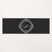 Elegant, Monogramm Yogamatte (Vorderseite (Horizontal))