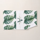 Elegant Monstera Greenery Botanical Towel Set (Handtuch)