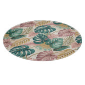 Elegant Monsteras Gold Schneidebrett (Ecke)