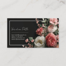 Elegant Moody Floral Pink Peony