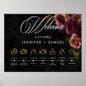 Elegant Moody Mled Rust Burgundy Reihenfolge der E Poster (Vorne)