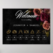 Elegant Moody Mled Rust Burgundy Reihenfolge der E Poster (Vorne)