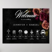 Elegant Moody Mled Rust Burgundy Reihenfolge der E Poster (Vorne)