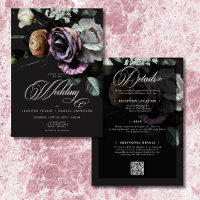 Elegant Moody Twilight floral zwei Seiten