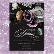 Elegant Moody Twilight Mled Floral Wedding