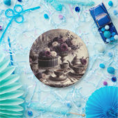 Elegant Moody Twilight Tea Party Paper Plate Pappteller (Party)