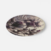Elegant Moody Twilight Tea Party Paper Plate Pappteller (Schrägansicht)