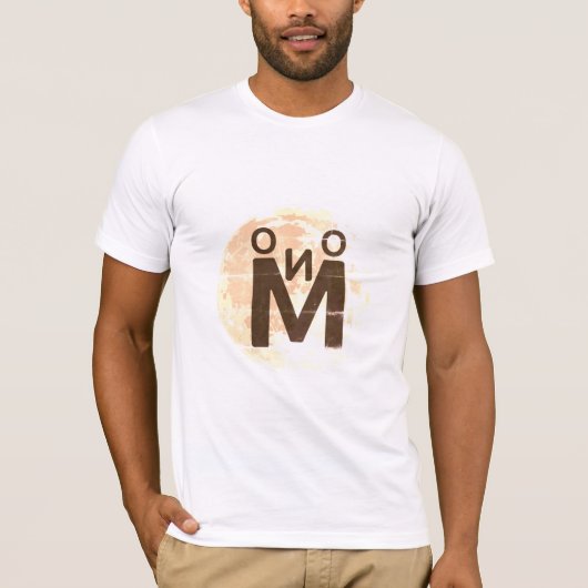 Elegant Moonlight Typografie T-Shirt (Vorderseite)
