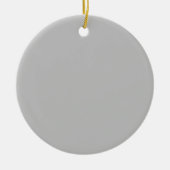 Elegant Moonlit Silver Midnight Keramik Ornament (Vorne)