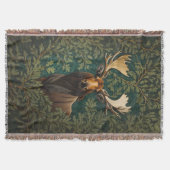 Elegant Moose William Morris Inspiriert Decke (Vorderseite)