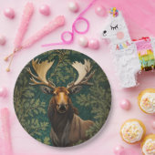 Elegant Moose William Morris Inspiriert Pappteller (Party)