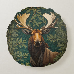 Elegant Moose William Morris Inspiriert Rundes Kissen