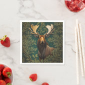 Elegant Moose William Morris Inspiriert Serviette (Beispiel)