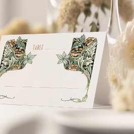 Elegant Morris-Inspired Wedding Table Cards